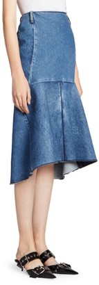 Balenciaga Denim Peplum Skirt