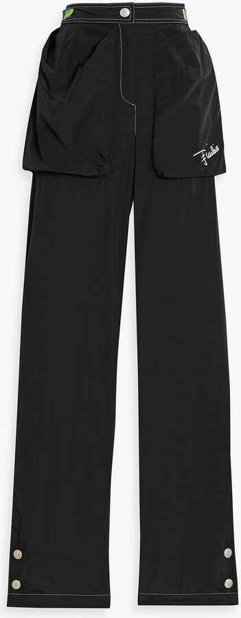 Taffeta tapered pants