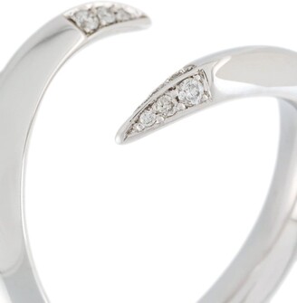 Shaun Leane sterling silver Signature diamond open ring