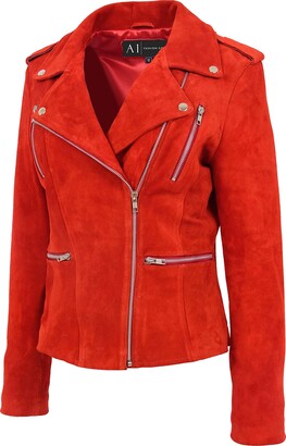 Women Red Suede Jacket | Shop the world's largest collection of fashion |  ShopStyle UK