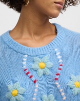 Thumbnail for your product : Rails Tess Floral-Embroidered Sweater Vest
