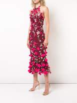 Thumbnail for your product : Marchesa Notte embellished floral lace dress