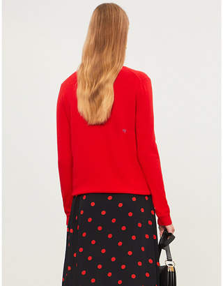 Hello Kitty CHINTI & PARKER X Balloon-motif cashmere and wool-blend jumper