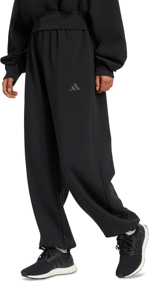 adidas Women's Soft Lux Loose Mid-Rise Pull-On Pants