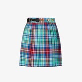 Thumbnail for your product : Charles Jeffrey Loverboy Tartan Pleated Kilt Mini Skirt