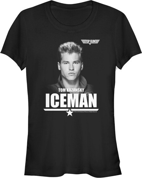 Top Gun JuniorsWomensTopGunTom"Iceman"KazanskyT-Shirt-Black-2XLarge