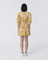 Thumbnail for your product : Diane von Furstenberg Phoebe Cotton-Poplin Mini Dress in Palm Pink Lemonade