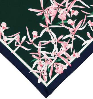 Moncler Floral Print Silk Scarf