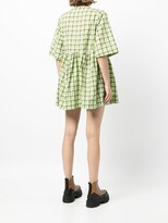 Thumbnail for your product : Ganni Check-Print Wrap Dress