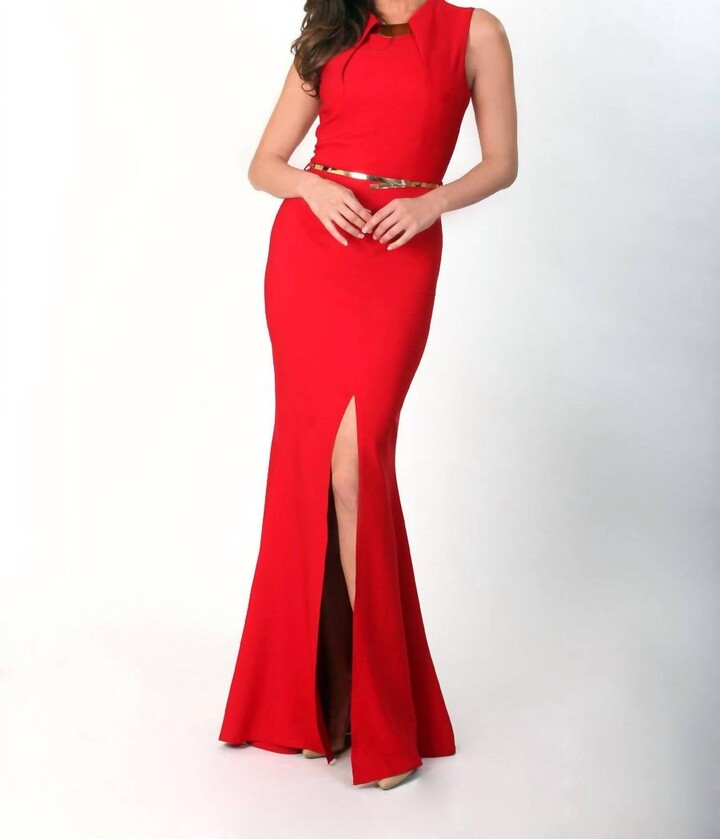 Front Slit Gown | Shop the world's largest collection of fashion 