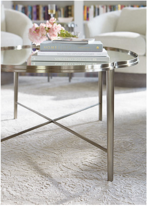Bernhardt Allure Metal Oval Cocktail Table