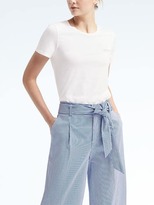 Thumbnail for your product : Banana Republic Embroidered Supima® Cotton Crew