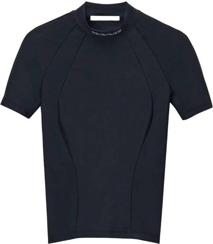 Alexander Wang T by Mock Neck Logo Top