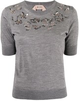 Thumbnail for your product : No.21 Sequin-Embellished Knitted Top