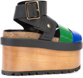 Thumbnail for your product : Sacai x Pierre Hardy colour block wedge sandals