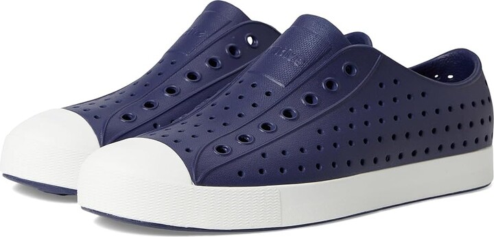 Native Jefferson Shoes Regatta Blue/Shell White : Men's 3 - Women's 5 Medium