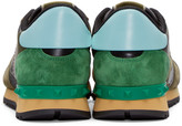 Thumbnail for your product : Valentino Green Canvas Camo Sneakers
