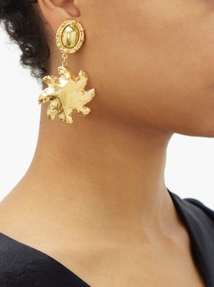 Sylvia Toledano - Mismatched Moon And Star Clip Earrings - Gold