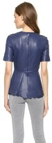 Thumbnail for your product : Alexander Wang Leather Peplum Top