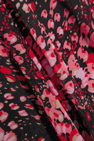 Thumbnail for your product : Giambattista Valli Printed Silk-georgette Maxi Skirt - Black