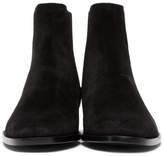 Thumbnail for your product : Saint Laurent Black Suede Wyatt Chelsea Boots