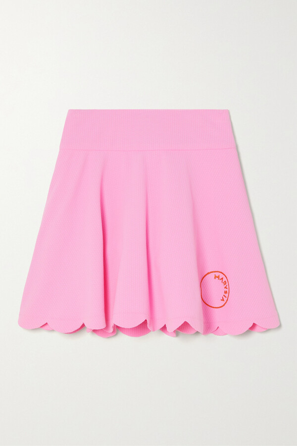 Marysia Swim Venus Scalloped Stretch-seersucker Tennis Skirt - Pink -  ShopStyle