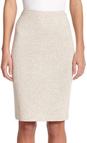 Thumbnail for your product : St. John Shimmer Twill Pencil Skirt