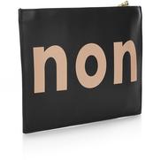 Thumbnail for your product : Whistles Oui Non Printed Clutch -Nude/Black