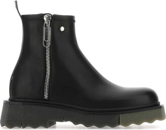 Off-White - Men's Ankle boots - Black - OMID018S23LEA0011010