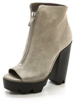 Thumbnail for your product : Vic Matié Chunky Heel Open Toe Booties