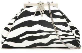 zebra print clutch bag uk