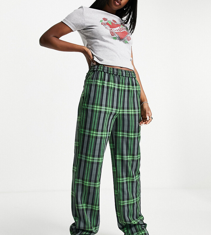 Green Checked Trousers | Shop the world's largest collection of fashion |  ShopStyle UK