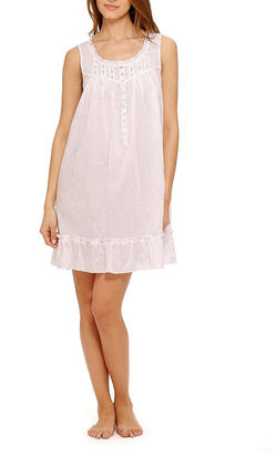 Eileen West Embroidered Cotton Lawn Short Nightgown