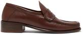 Thumbnail for your product : Bzees By Far - Britney Leather Loafers - Womens - Dark Brown