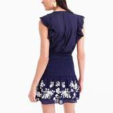 Thumbnail for your product : J.Crew Petite Point Sur sleeveless embroidered flutter top