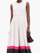 Thumbnail for your product : Roksanda Ling Colour-block Cotton-poplin Dress - Light Pink