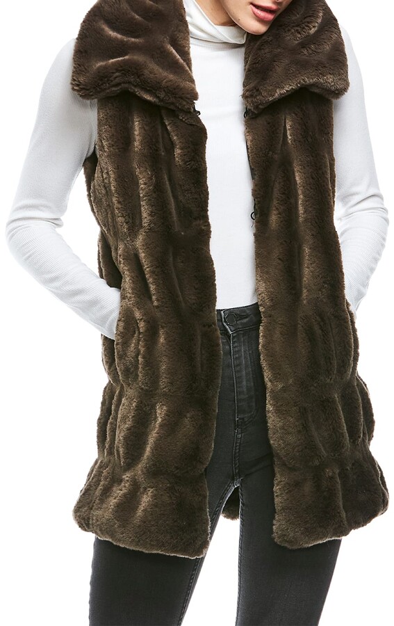 plus size fur vest