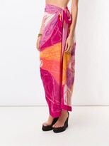 Thumbnail for your product : AMIR SLAMA Printed Beach Skirt