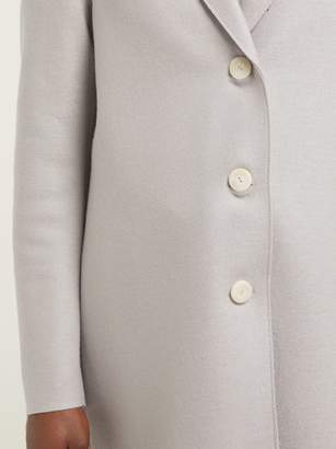 Harris Wharf London Single Breasted Pressed Wool Coat - Womens - Light Grey