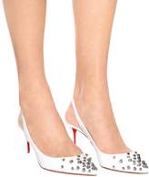 Thumbnail for your product : Christian Louboutin Drama Sling 70 patent leather pumps