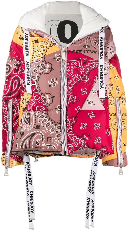 Khrisjoy bandana-print Puffer Jacket - Farfetch