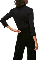 Thumbnail for your product : Whistles High Neck Puff Sleeve Top - Black
