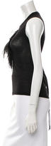 Thumbnail for your product : Robert Rodriguez Feather-Accented Top