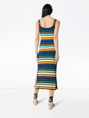 Solid & Striped Striped Ribbed Knit Dress