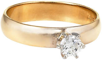 One Kings Lane Vintage 14K Diamond Engagement Ring - Precious & Rare Pieces
