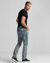 Thumbnail for your product : Express Slim Medium Wash Distressed Stretch Jeans
