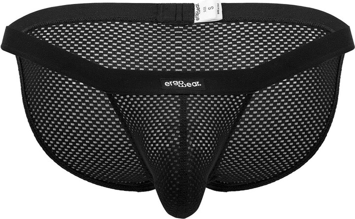 ErgoWear Men's Underwear Bikini Brief SLK Mesh (White/L) - ShopStyle