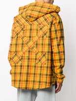 Thumbnail for your product : Off-White Check Print Hooded Shirt Jacket