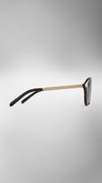 Thumbnail for your product : Burberry Trench Collection Round Frame Sunglasses