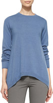 Thumbnail for your product : Brunello Cucinelli Cashmere Trapeze-Hem Pullover